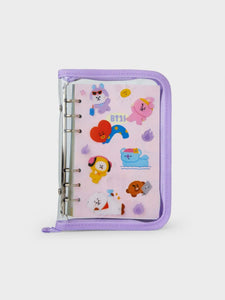 BT21 Official 6-Ring Clear PVC Binder 2024 Season’s Greetings