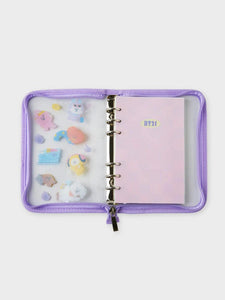 BT21 Official 6-Ring Clear PVC Binder 2024 Season’s Greetings