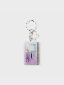 BT21 Official ID Card Acrylic Keyring Silver Edition