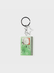 BT21 Official ID Card Acrylic Keyring Silver Edition